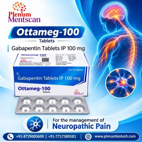 Gabapentin Tablets 100 Mg IP | Ottameg-100