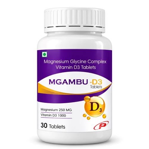 Magnesium Glycine Magnesium Vitamin D3 Tablet | Plenum Mgambu-D3 Magnesium Glycine Magnesium Vitamin D3 Tablet | Plenum Mgambu-D3