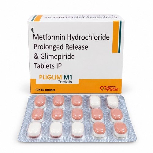 Metformin Hydrochloride Prolonged Release And Glimepiride Tablets IP | Pliglim M1