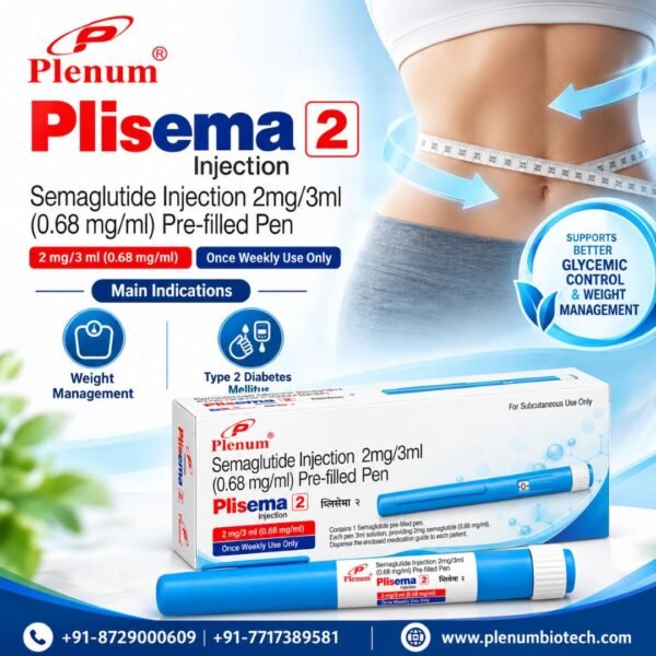 Semaglutide Injection 2mg/3ml (0.68 mg/ml) Pre-filled Pen | Plesima 2