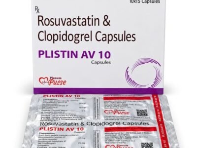 Rosuvastatin And Clopidogrel Capsules | Plistin AV 10