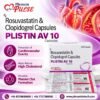 Rosuvastatin And Clopidogrel Capsules | Plistin AV 10