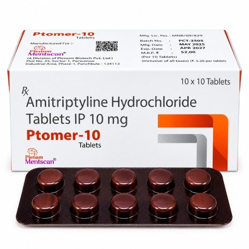 Amitriptyline Hydrochloride Tablet 10 Mg | Ptomer-10